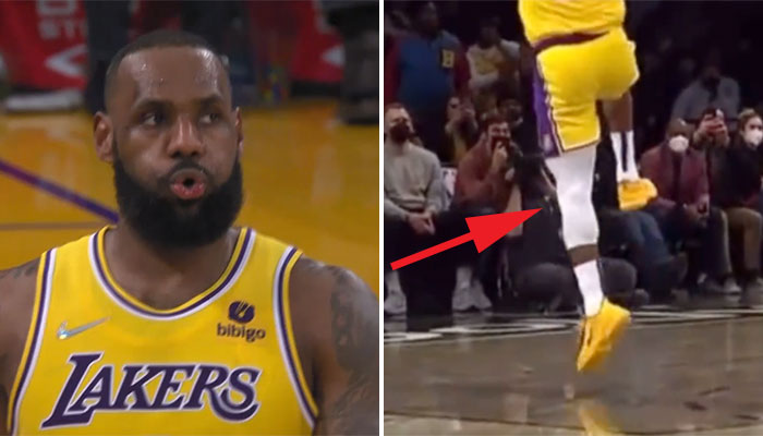 L'image flippante de la blessure de LeBron James