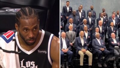 NBA – Kawhi Leonard se fait remarquer sur la photo culte des 75 !