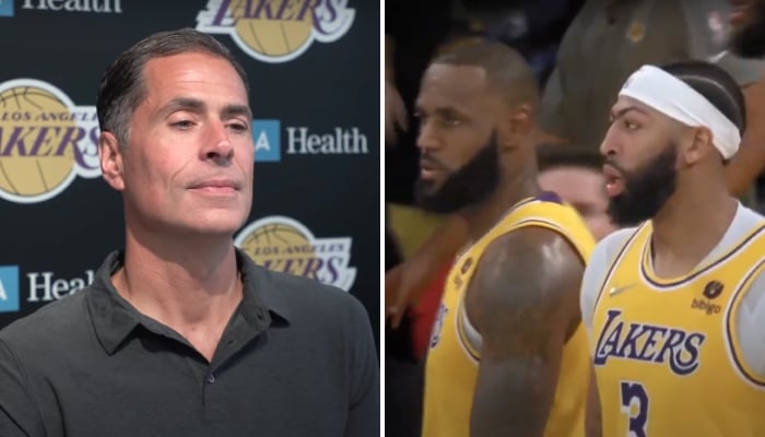 Los Angeles Lakers general manager Rob Pelinka may have told a big lie about franchise superstars LeBron James and Anthony Davis on the sidelines of the trade deadline