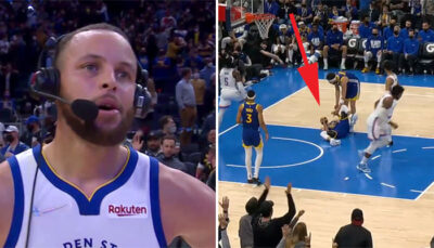 NBA – Steph Curry se fait détruire au cercle, une photo virale circule !