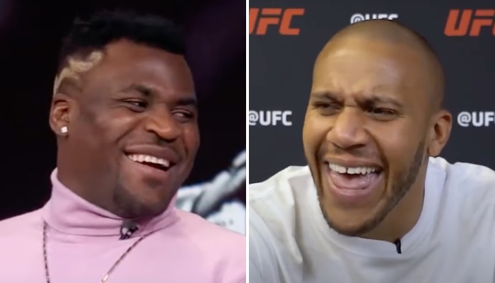 Les deux stars UFC des poids lourds, Francis Ngannou et Ciryl Gane, rigolent après la grosse mésaventure vécue par un autre cador de la division