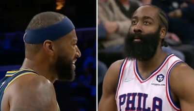 NBA – La réaction géniale de DeMarcus Cousins en plein beef avec James Harden !