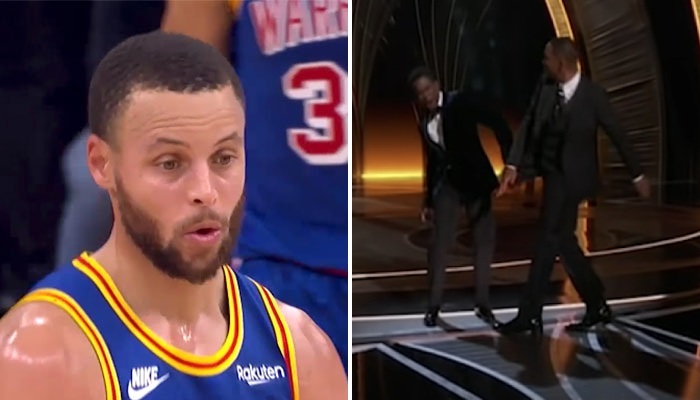 NBA Curry réagit à la gifle de Will Smith