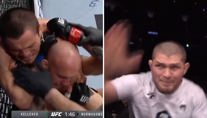 Khabib était à fond dans le combat de son cousin Umar Nurmagomedov