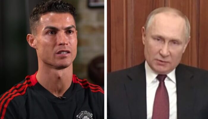 Cristiano Ronaldo et Vladimir Poutine