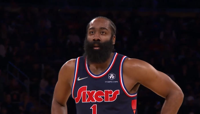 La superstar NBA des Philadelphia 76ers, James Harden