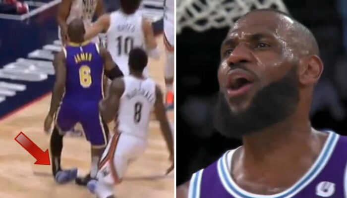 LeBron James s'est tordu la cheville