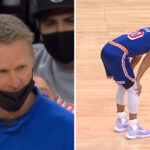 NBA – Steph Curry sort sur blessure après un geste polémique, Steve Kerr agacé !