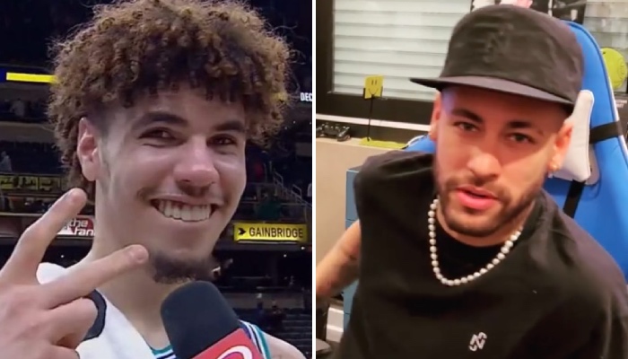 Neymar a porté les chaussures de LaMelo Ball