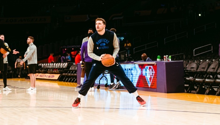 NBA Luka Doncic à l'entraînement