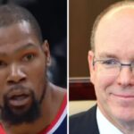 NBA – La photo virale de Kevin Durant avec SAS le Prince Albert de Monaco, 1m83 !