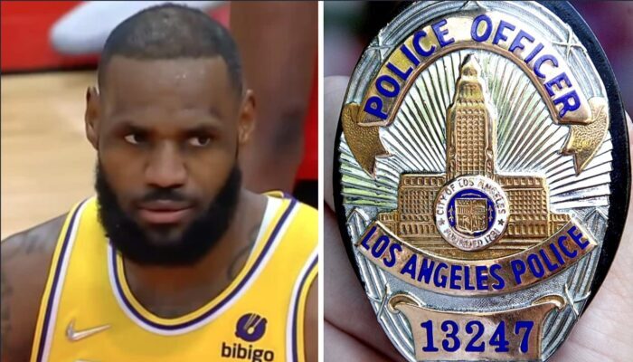 LeBron James face au LAPD