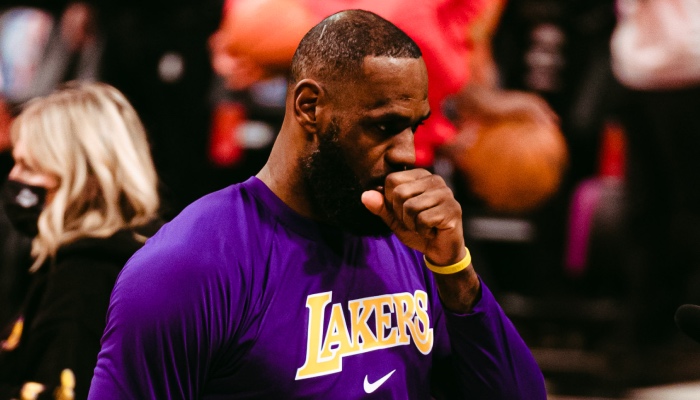 La star NBA des Los Angeles Lakers, LeBron James