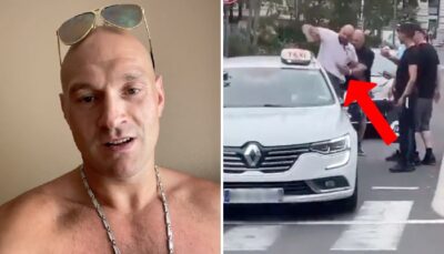 Complètement bourré, Tyson Fury frappe un taxi à Cannes ! (vidéo)