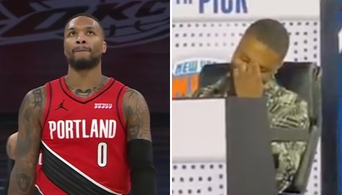 Damian Lillard dégouté devant la place des Blazers à la prochaine draft