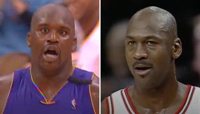 NBA Shaquille O'Neal et Michael Jordan