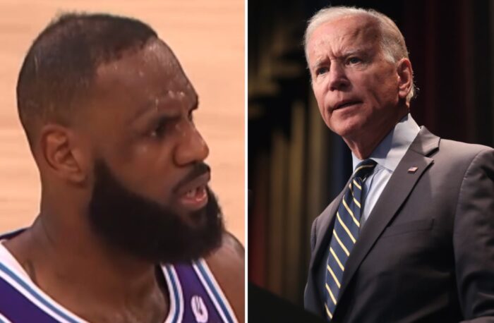 LeBron James et Joe Biden