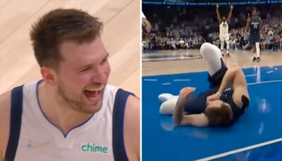 NBA – La drôle de réaction de Luka Doncic à sa démolition au cercle !