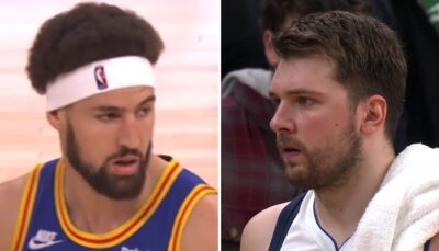 NBA – Accrochage entre Klay Thompson et Luka Doncic