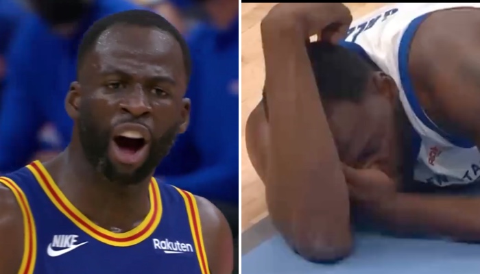 La star NBA des Golden State Warriors, Draymond Green, a reçu un vilain coup durant le Game 2 face aux Memphis Grizzlies, et s'est vengé avec un geste bien déplacé envers le public