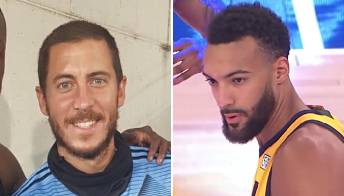 La superstar NBA française du Utah Jazz, Rudy Gobert, a posé aux côtés de l'attaquant belge du Real Madrid, Eden Hazard, et a ainsi provoqué un énorme buzz