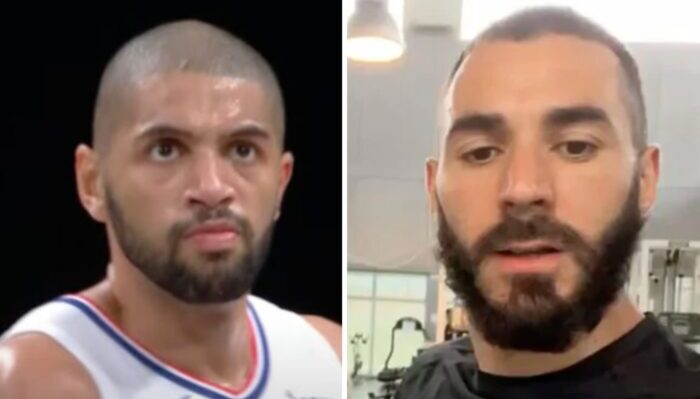 Nicolas Batum et Karim Benzema