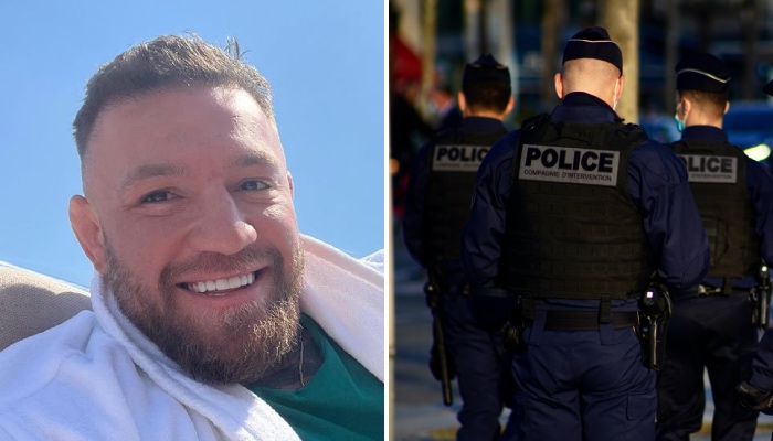 La superstar de l'UFC Conor McGregor a récemment posé avec des agents de la police nationale française
