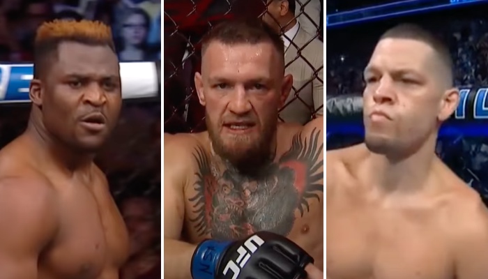 Les stars de l'UFC Francis Ngannou, Conor McGregor et Nate Diaz vivent toutes des périodes difficiles au sein de la fédération actuellement