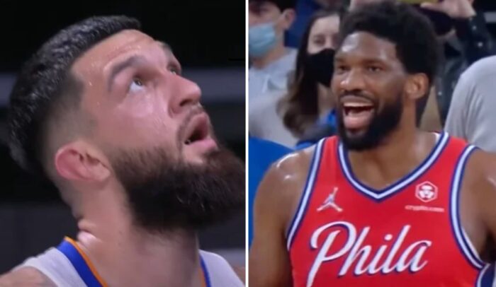 Vincent Poirier et Joel Embiid