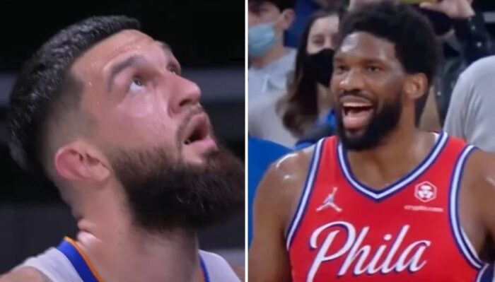 Vincent Poirier et Joel Embiid