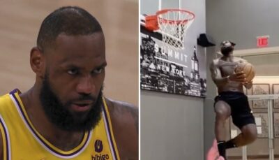 NBA – LeBron claque un dunk monstrueux à l’entraînement et embrase Internet !