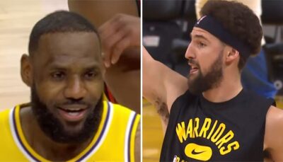 NBA – Klay Thompson prend un énorme coup de chaud, LeBron en furie !