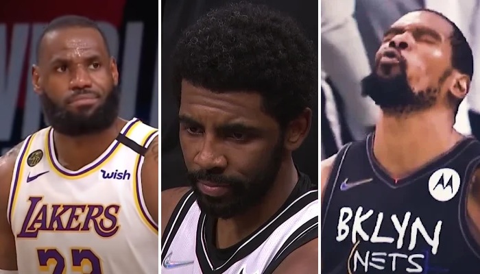 NBA LeBron James, Jyrie Irving et Kevin Durant