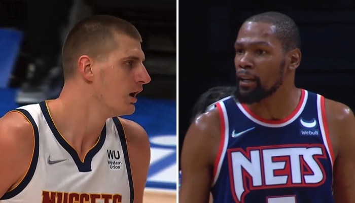 NBA Nikola Jokic et Kevin Durant