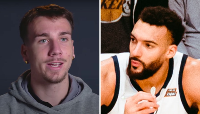 Le futur rookie NBA Hugo Besson a récemment vu une vieille photo où il pose aux côtés de Rudy Gobert refaire le buzz