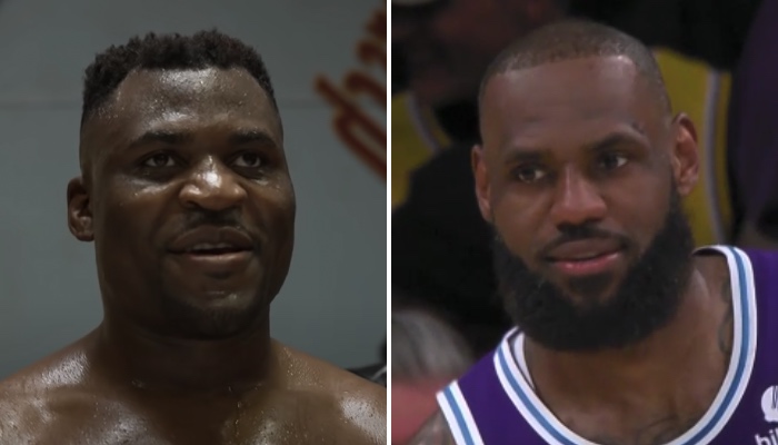 Le combattant star et champion des poids lourds de l'UFC, Francis Ngannou, a offert un peu d'aide à la superstar NBA des Los Angeles Lakers, LeBron James