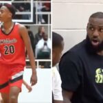 NBA – Présent au match de Bronny, LeBron choqué par une grosse pépite !