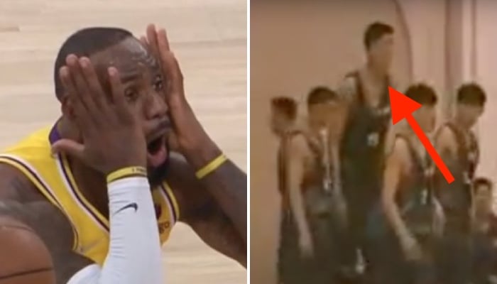 La superstar NBA des Los Angeles Lakers, LeBron James, choquée par l'ancien colosse nord-coréen Ri Hyung Mun, alias Michael Ri, qui a failli évoluer dans la ligue nord-américaine