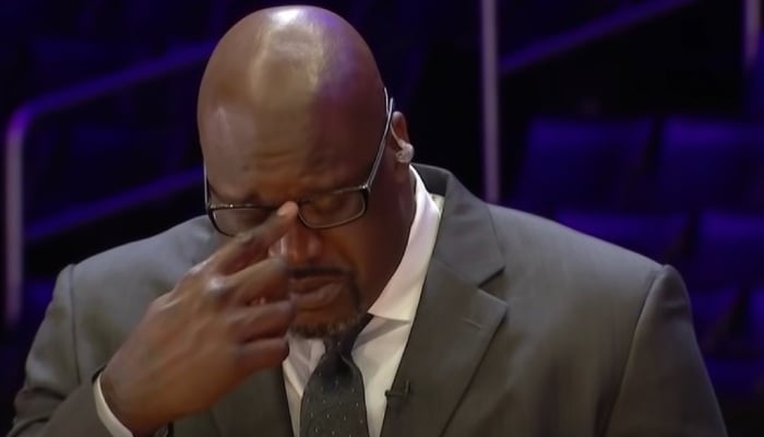 NBA Shaquille O'Neal en larmes