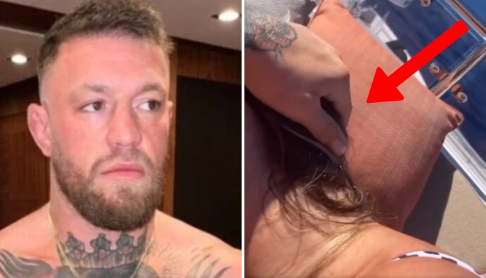 Conor McGregor s'est affiché en train de recevoir une gâterie de sa femme