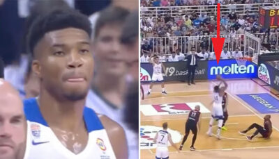 NBA – En mode bulldozer, Giannis terrorise un pauvre adversaire et s’amuse !