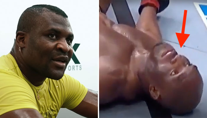 Francis Ngannou choqué par le KO de Kamaru Usman à l'UFC 278