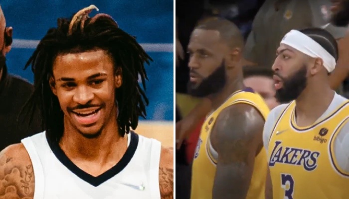 NBA Ja Morant cash sur LeBron et AD