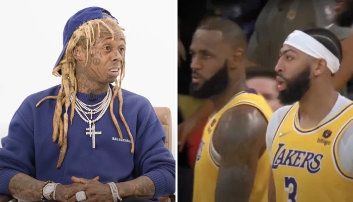 NBA Lil Wayne cash sur les Lakers