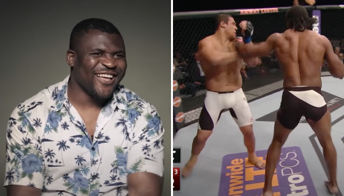 Francis Ngannou a réagi à son premier combat UFC