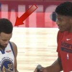 NBA – Le cadeau improbable de Rui Hachimura à Steph Curry avant le match !