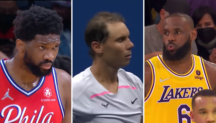 Rafael Nadal au tapis, LeBron et Embiid réagissent !