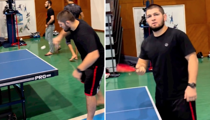 Khabib et Umar Nurmagomedov se sont affrontés au ping pong