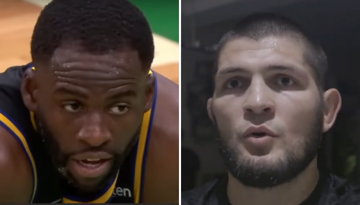 La star NBA des Golden State Warriors, Draymond Green, a récemment surpris en portant un accessoire lié à la légende de l'UFC Khabib Nurmagomedov suite à son accrochage viral avec Jordan Poole à l'entrainement