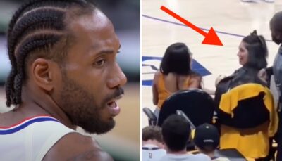 NBA – Kawhi Leonard fait le buzz après son geste ambigüe envers une fan !